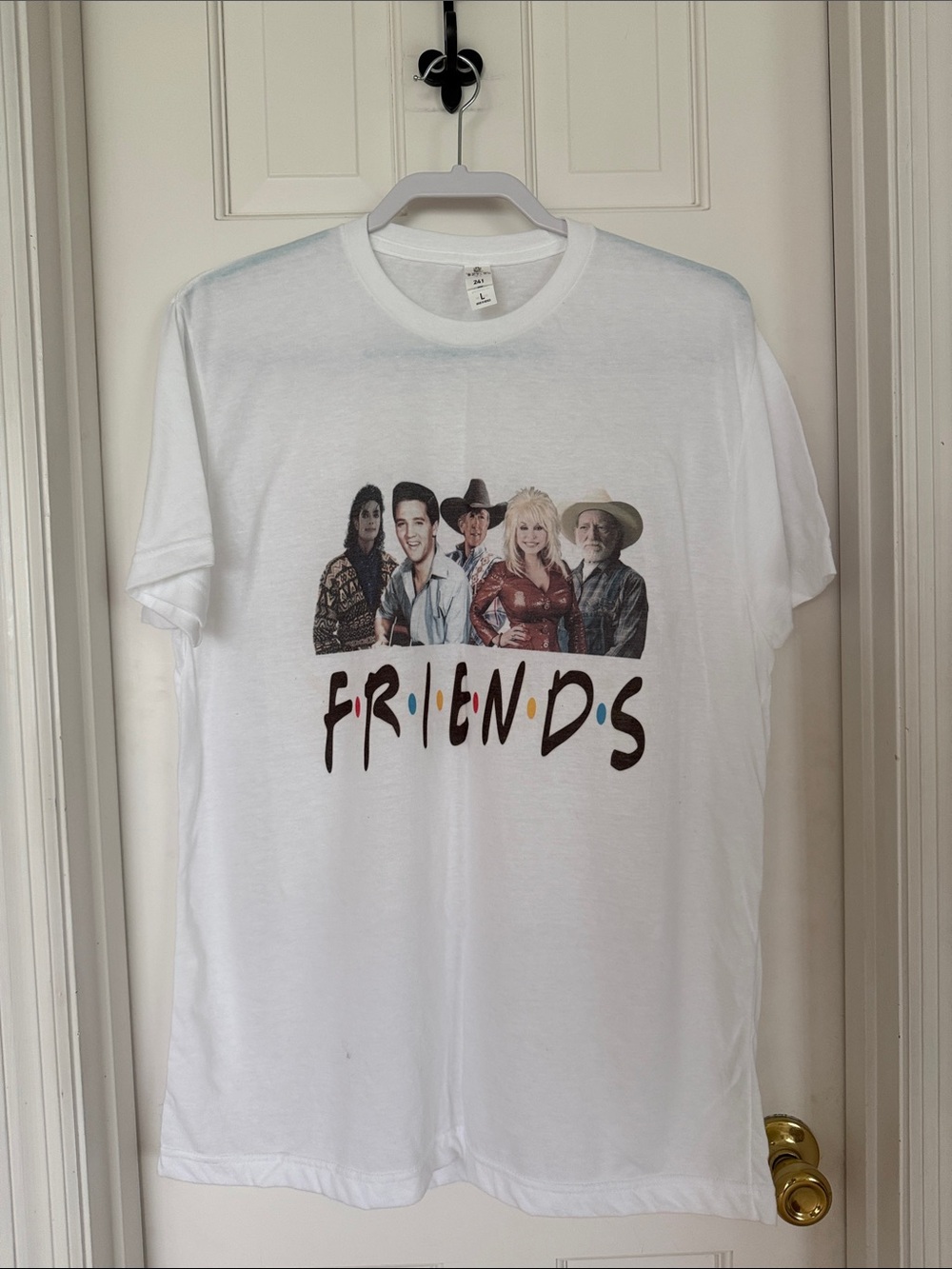 White 'Friends' Graphic Short Sleeve Tee